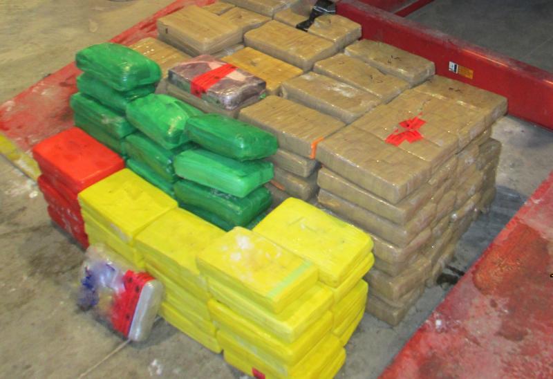 U.S. Customs and Border Protection officers at the Calexico Port of Entry seized approximately 480 pounds of cocaine.