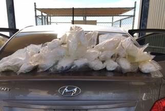 Agents discovered 24 packages of meth inside car's gas tank.