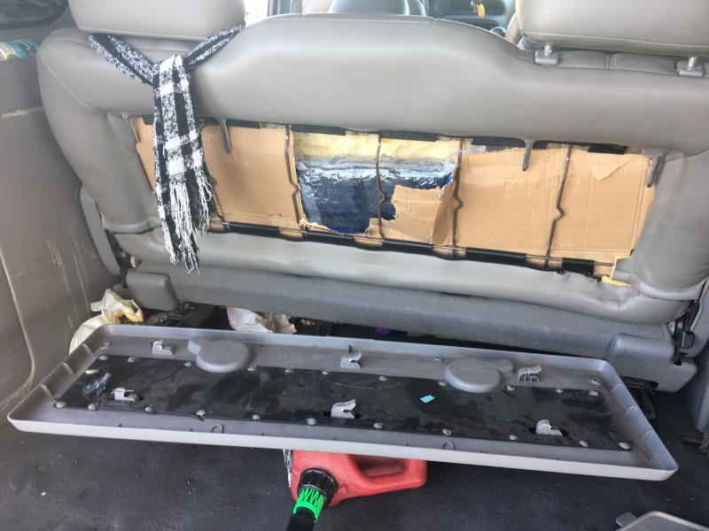 Agents find packages of meth concealed in car seat.