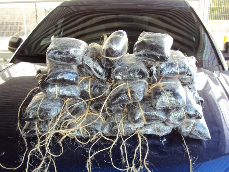 The 35 bundles of meth bundles were valued at $118,796.