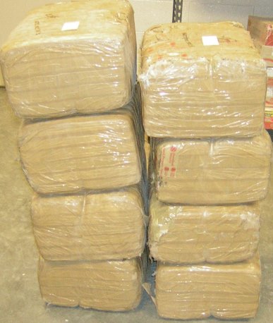 Agents seize 267 pounds of marijuana; arrest six men.