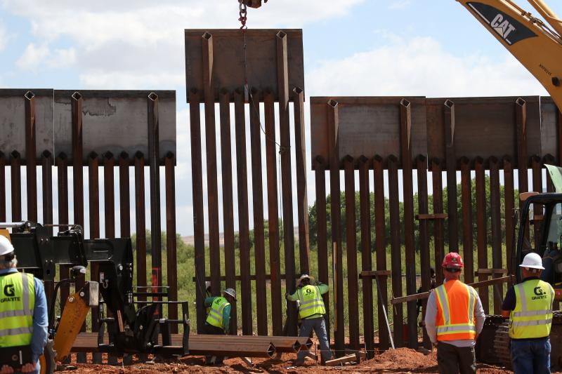 Construction crews in Naco, Ariz. are wrapping up work on a section of border fencing in Cochise County