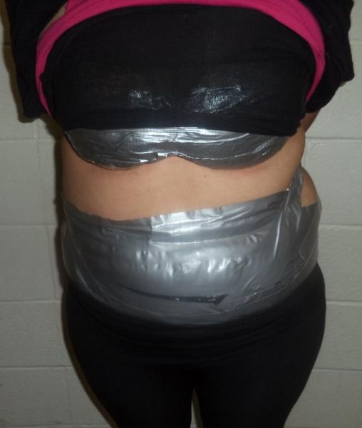 The passenger in a vehicle attempting to cross through the Port of Nogales is determined to have nearly $13,000 worth of methamphetamine strapped around her upper body