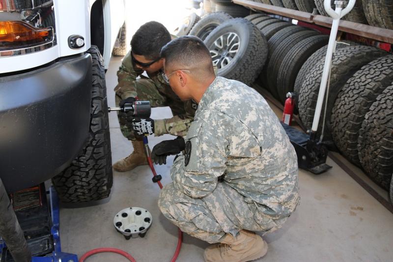 National Guard personnel have made a significant impact in the maintenance of the Ajo Station fleet