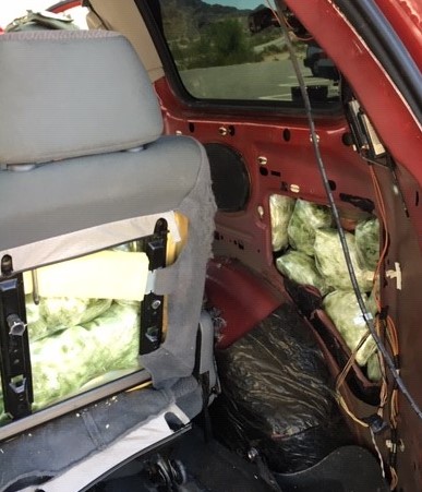 Agents seized a load of meth, after a CBP canine detected it inside of a load vehicle