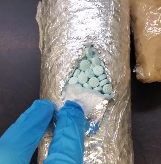 Officers at the DeConcini Crossing seized 62 pounds of fentanyl pills  on Monday