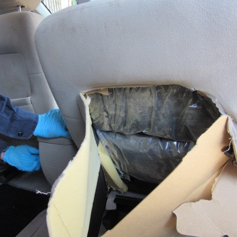 A CBP narcotics detection canine alerted officers to more than 40 pounds of meth