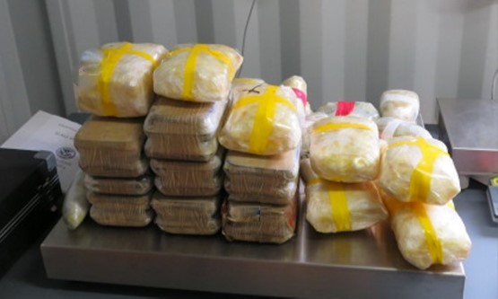 Officers at the Port of Nogales seized a combination of meth, heroin and cocaine from a suspect vehicle