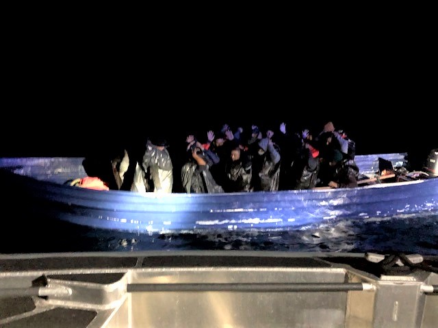Crews from CBP Air and Marine Operations rescued 23 illegal aliens off the coast near Point Loma, Calif.