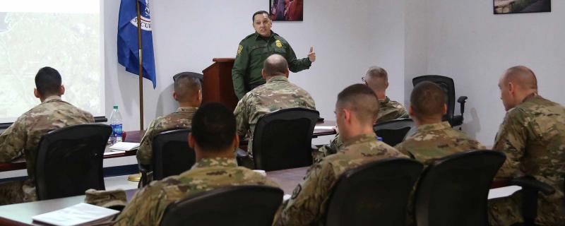 Del Rio Border Patrol Sector began briefing National Guard personnel deployed for Operation Guardian Support.