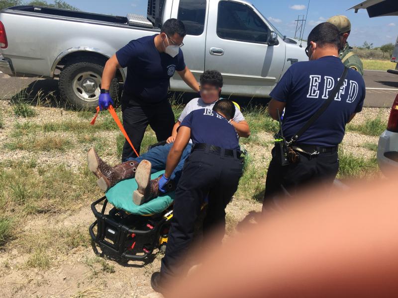 Brackettville Station Border Patrol Agents and Eagle Pass EMS assisted a motorist in distress.
