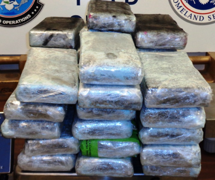 Packages containing nearly 84 pounds of cocaine seized by CBP officers at Hidalgo International Bridge