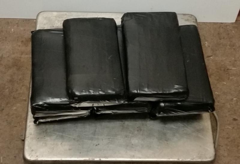 Packages containing 20 pounds of cocaine seized by CBP officers at Brownsville Port of Entry