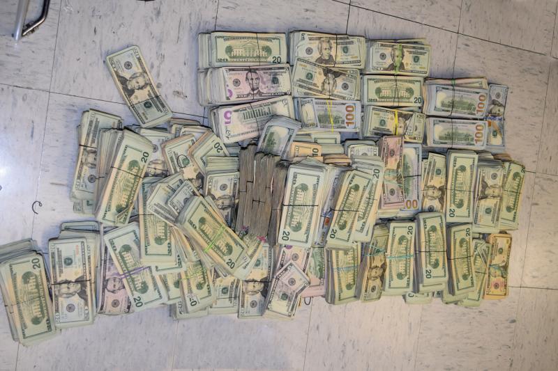 CBP officers seized a total of $644,285 in unreported currency within a vehicle at Brownsville Port of Entry