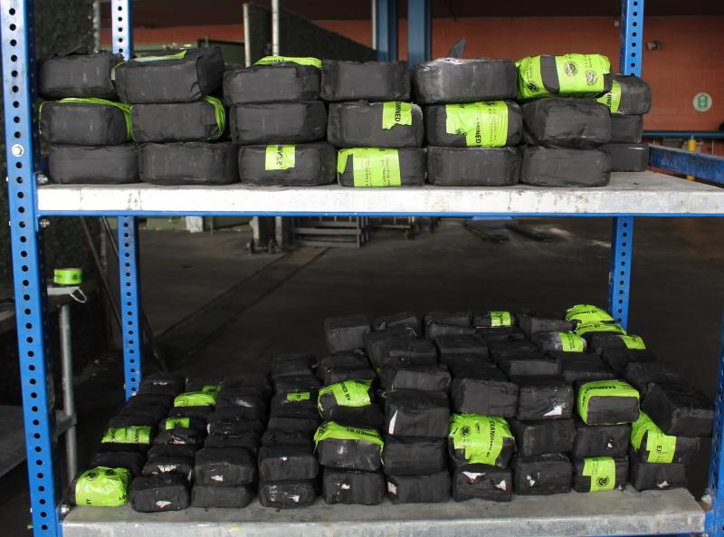 Packages containing 360 pounds of methamphetamine seized by CBP officers at World Trade Bridge
