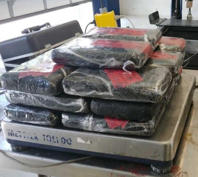 Packages that contained 45 pounds of cocaine seized by CBP officers at Juarez-Lincoln Bridge