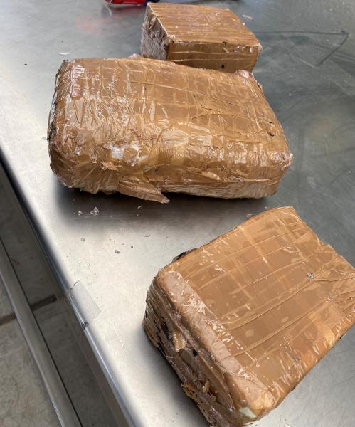 Packages containing seven pounds of heroin and nearly five pounds of methamphetamine seized by CBP officers at Del Rio Port of Entry