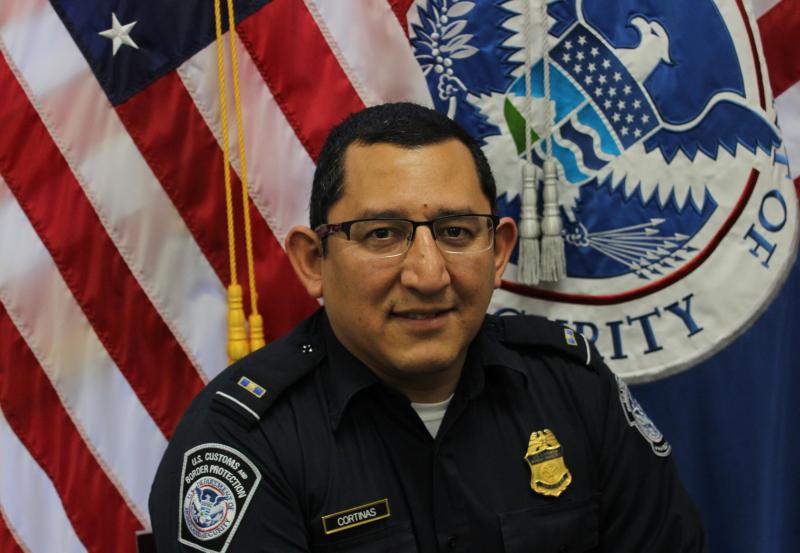 CBP Officer Cortinas rendered lifesaving first-aid to an infant traveler that was choking on food.