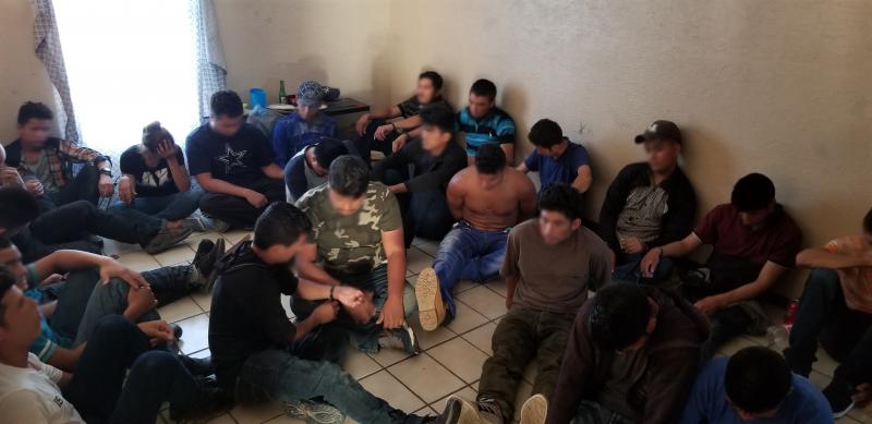 Border Patrol agents discovered 38 illegal aliens in deplorable conditions within a stash house in Laredo