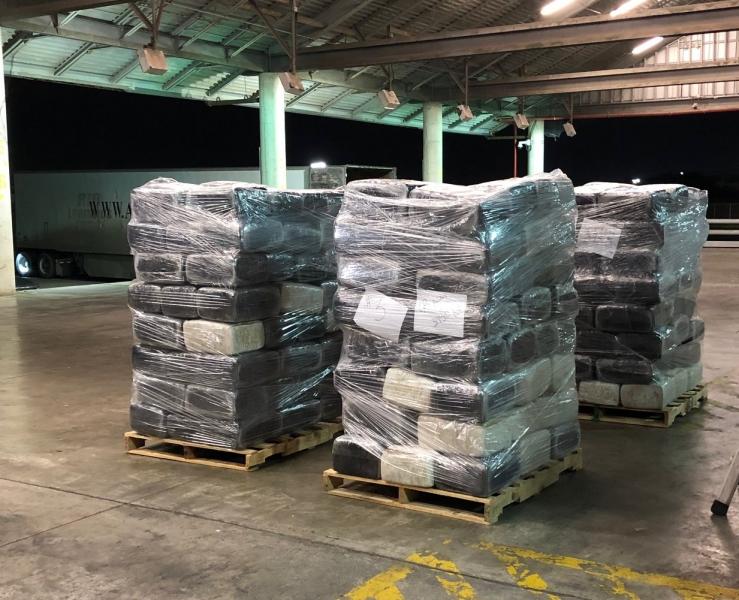 Packages that contain 3,919 pounds of marijuana seized by CBP officers at Brownsville Port of Entry