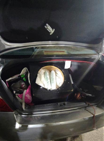 fentanyl found hidden in vehicle's trunk