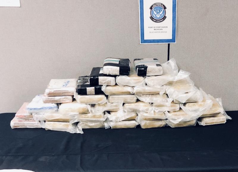 Cocaine and Fentanyl seized at Blue Water Bridge