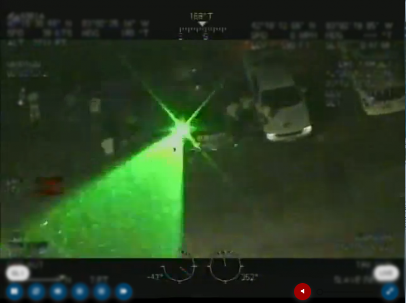 CBP AS350 targeted by laser in Detroit June 3