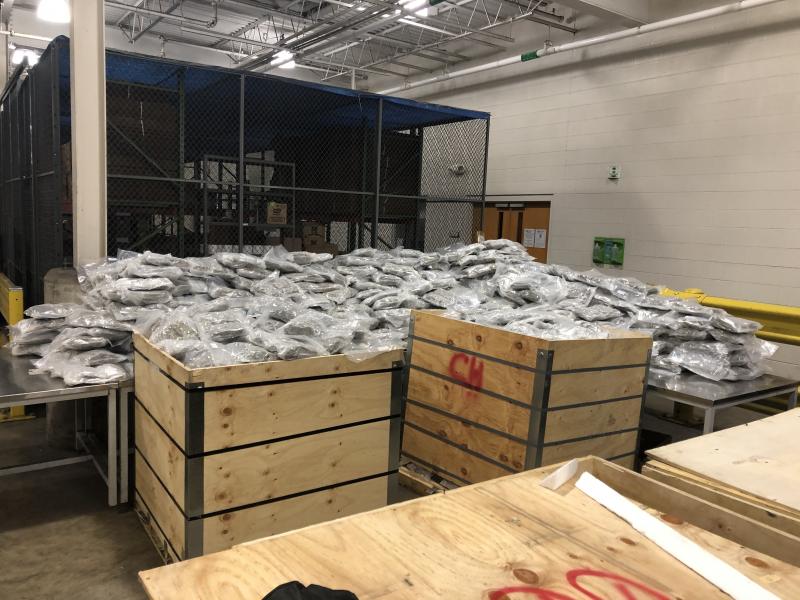 1,031lbs seized at Fort Street Cargo