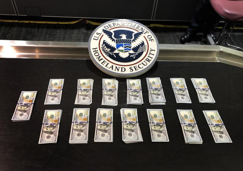 CBP officers seized $20,850 in unreported currency from a Nigerian couple May 31, 2019 at BWI airport.