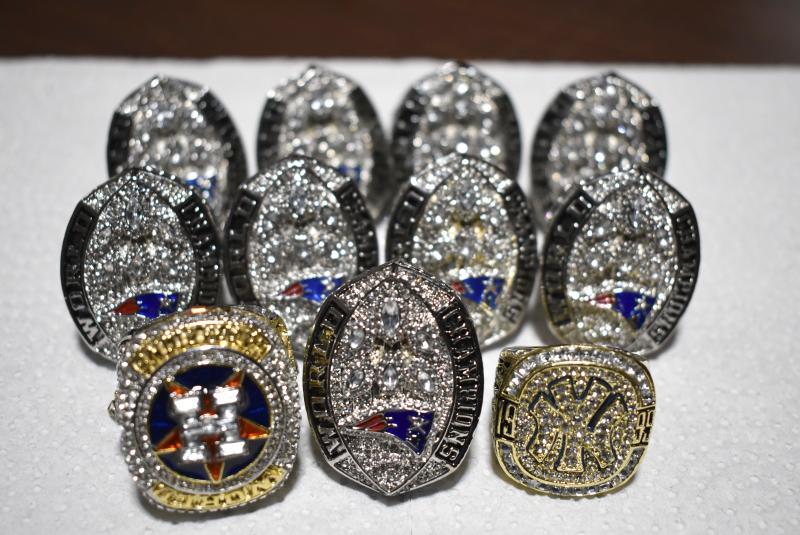 Philadelphia CBP officers seized 11 counterfeit sports championship rings November 7, 2019.