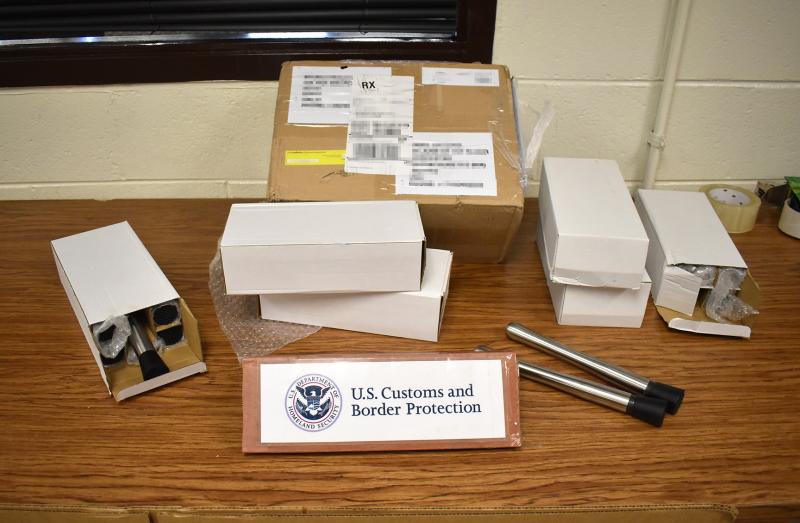 U.S. Customs and Border Protection officers in Philadelphia seized the dangerous club drug ketamine on June 10, 2021. The ketamine was concealed inside 36 stainless steel cocktail tubes that arrived in an express delivery parcel from Italy and was destined to an address in Worcester, Mass. 