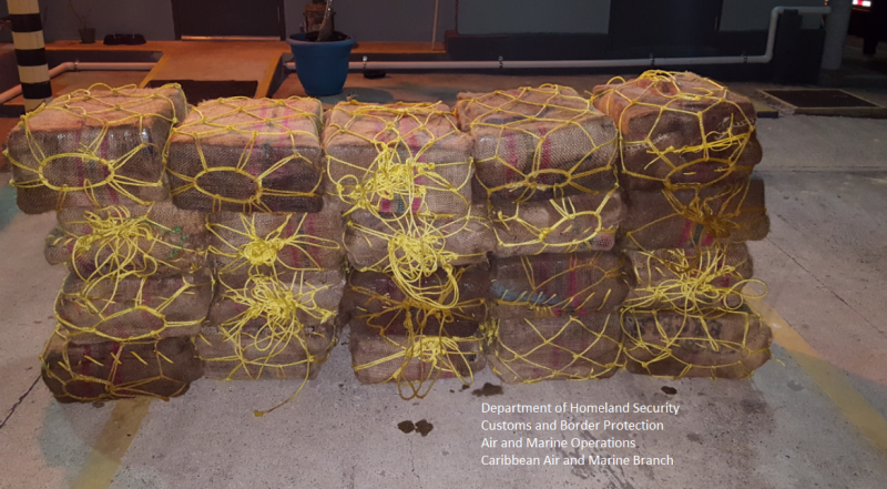 20 bales of cocaine were seized from the vessel