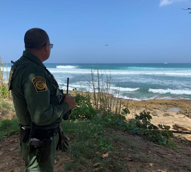 Ramey Agents work with local police to patrol the coast of Puerto Rico