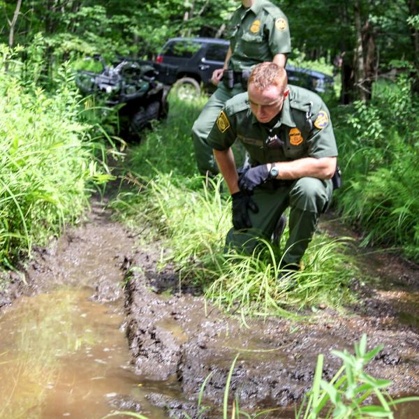 Swanton Sector agents patrolling the border.