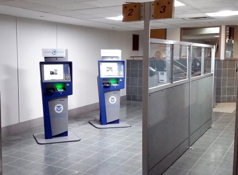 Global Entry Kiosks at Louis Armstrong NOLA International Airport 