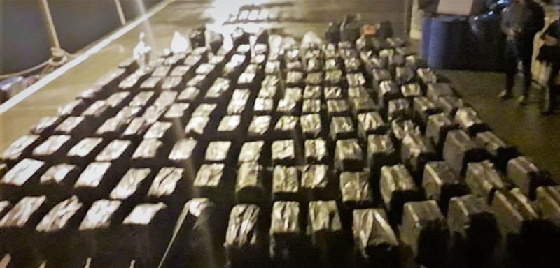 Cocaine seized from vessel
