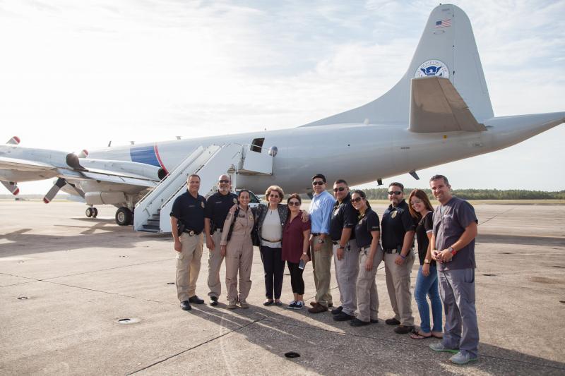 CBP Air and Marine Operations with former U.S. Surgeon General