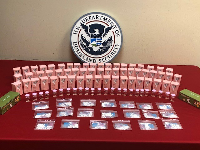 CBP officers in Pensacola seized 1950 tablets of testosterone.