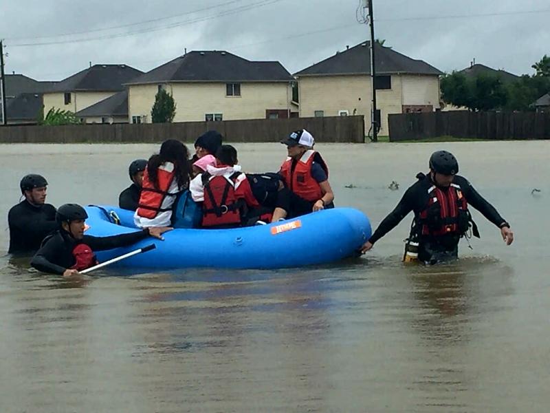 BORSTAR Operators conduct rescue operations during Hurricane Harvey